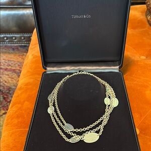 Tiffany & Co. 925 Sterling Silver extra long Please Return to Tiffany’s Necklace
